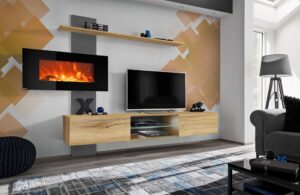 ASM-Möbel Wohnwand Flame E ANFS FLE