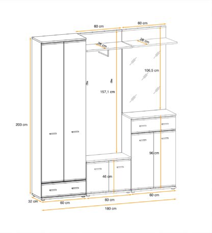 ASM Möbel Kleiderschrank Armario VII – Bild 8