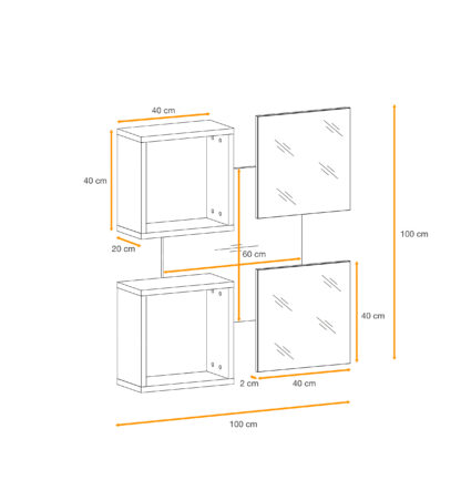 ASM Möbel Wandmodul Easy V – Bild 3