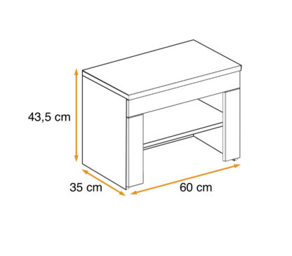 ASM Möbel Eingangsbereich GUSTAVO CABINET TYPE F – Bild 3