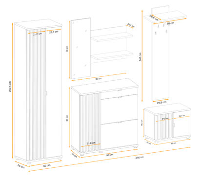 ASM Möbel Kleiderschrank Pedro IV – Bild 18