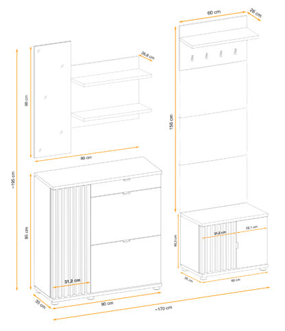 ASM Möbel Wandmodul Pedro V – Bild 21