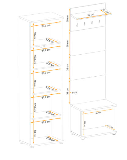 ASM Möbel Wandmodul Pedro VI – Bild 11