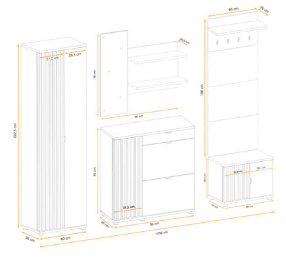 ASM Möbel Wandmodul Pedro VII – Bild 20