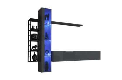 ASM Möbel Wohnwand mit Metallrahmen Switch Met VII – Bild 2
