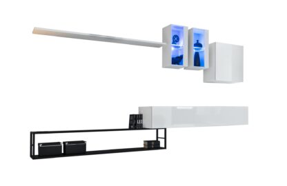 ASM Möbel Wohnwand mit Metallrahmen Switch Met I – Bild 2