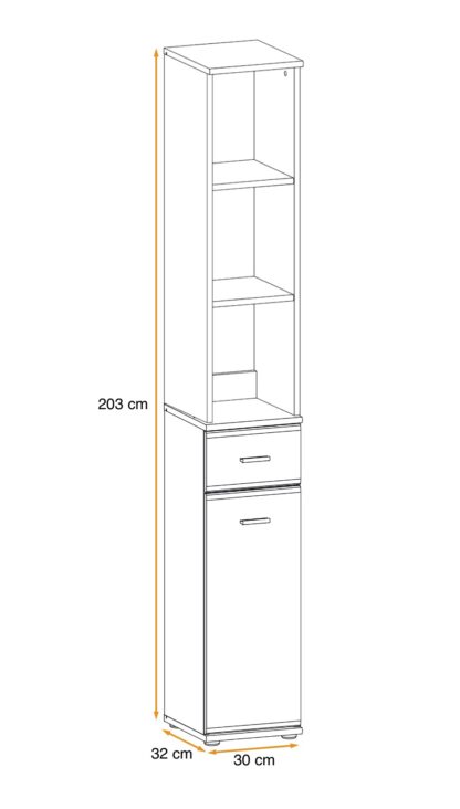 ASM Möbel Eingangsbereich ARMARIO CABINET TYPE B+C – Bild 4