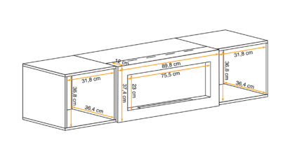 ASM Möbel Wandschrank FLY SBK – Bild 2