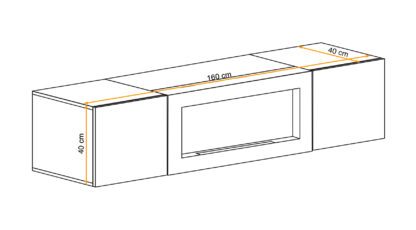 ASM Möbel Wandschrank FLY SBK – Bild 3