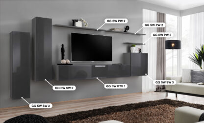ASM Möbel Wohnwand Switch I – Bild 2