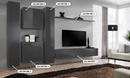ASM Möbel Wohnwand Switch VI – Bild 2