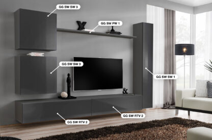 ASM Möbel Wohnwand Switch VIII – Bild 2