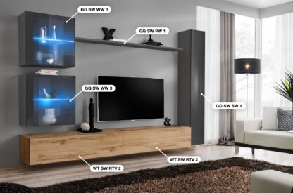 ASM Möbel Wohnwand Switch XVIII – Bild 2
