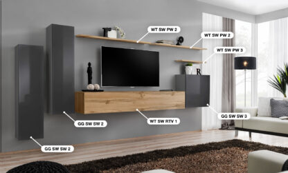 ASM Möbel Wohnwand Switch I – Bild 2