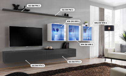 ASM Möbel Wohnwand Switch XVII – Bild 2