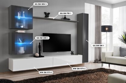 ASM Möbel Wohnwand Switch XVIII – Bild 2