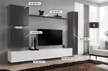 ASM Möbel Wohnwand Switch VIII – Bild 2