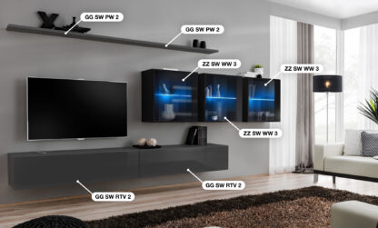 ASM Möbel Wohnwand Switch XVII – Bild 2