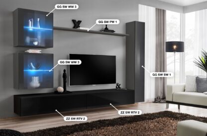 ASM Möbel Wohnwand Switch XVIII – Bild 2