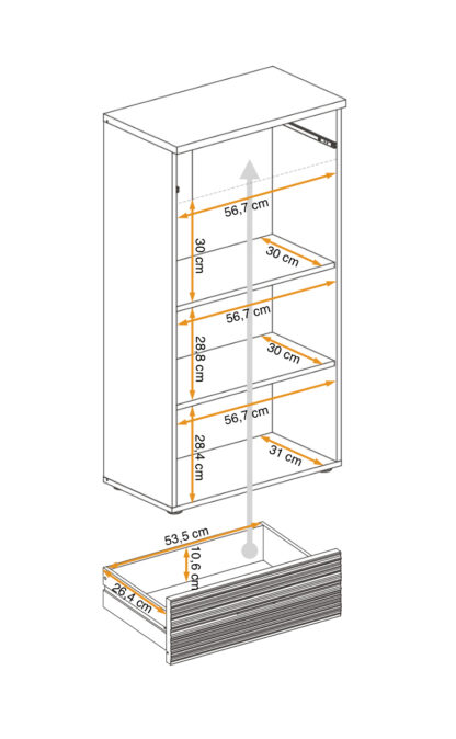 ASM Möbel Eingangsbereich GUSTAVO CABINET TYPE G – Bild 3