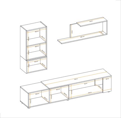 ASM Möbel Wohnwand Maze II – Bild 10