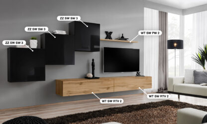 ASM Möbel Wohnwand Switch X – Bild 2