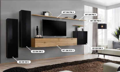 ASM Möbel Wohnwand Switch I – Bild 2
