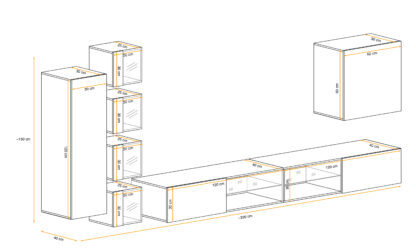 ASM Möbel Wohnwand Switch XXVI – Bild 5