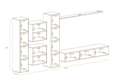 ASM Möbel Wohnwand Switch VI – Bild 10