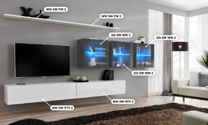 ASM Möbel Wohnwand Switch XVII – Bild 2
