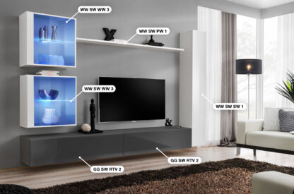ASM Möbel Wohnwand Switch XVIII – Bild 2