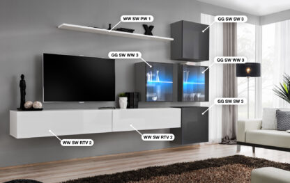 ASM Möbel Wohnwand Switch XIX – Bild 2
