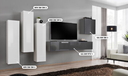 ASM Möbel Wohnwand Switch III – Bild 2