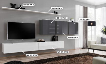 ASM Möbel Wohnwand Switch VII – Bild 2