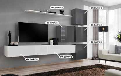 ASM Möbel Wohnwand Switch IX – Bild 2