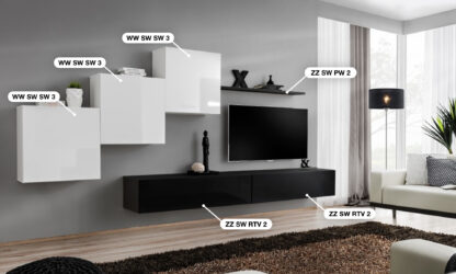 ASM Möbel Wohnwand Switch X – Bild 2