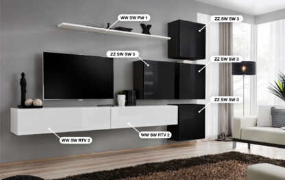 ASM Möbel Wohnwand Switch IX – Bild 2