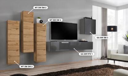 ASM Möbel Wohnwand Switch III – Bild 2