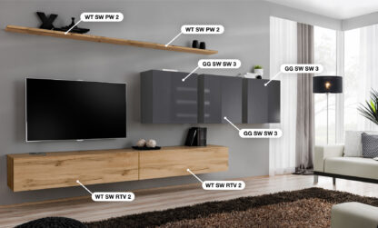 ASM Möbel Wohnwand Switch VII – Bild 2