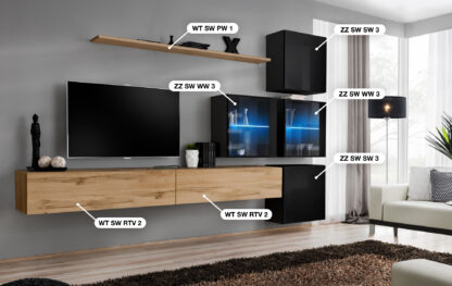 ASM Möbel Wohnwand Switch XIX – Bild 2