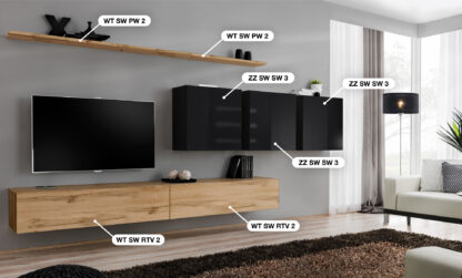 ASM Möbel Wohnwand Switch VII – Bild 2