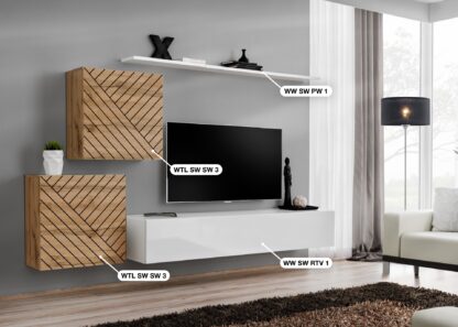 ASM Möbel Wohnwand Switch Lamel – Bild 2