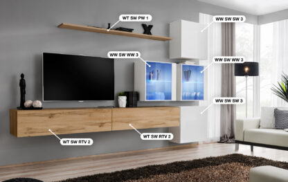 ASM Möbel Wohnwand Switch XIX – Bild 2