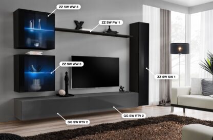 ASM Möbel Wohnwand Switch XVIII – Bild 2