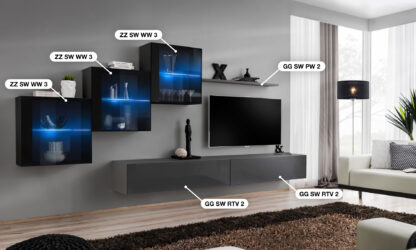 ASM Möbel Wohnwand Switch XX – Bild 2