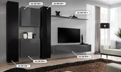 ASM Möbel Wohnwand Switch VI – Bild 2