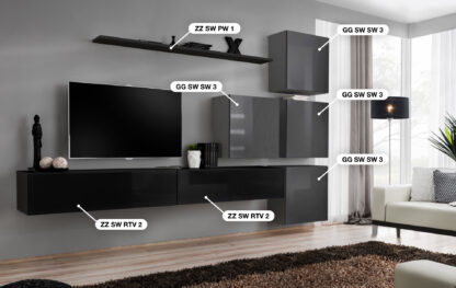 ASM Möbel Wohnwand Switch IX – Bild 2