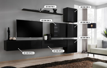 ASM Möbel Wohnwand Switch IX – Bild 2