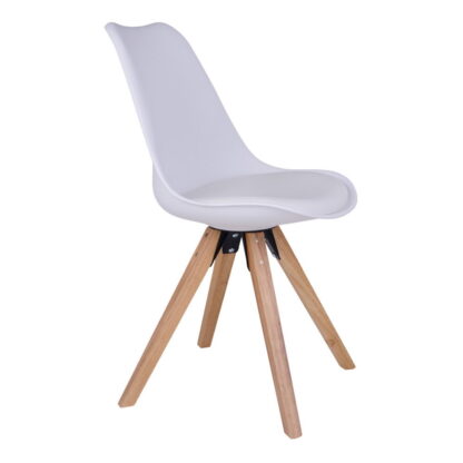 Bergen Dining Chair – Esszimmerstuhl, weiß, Naturbeine – Bild 2