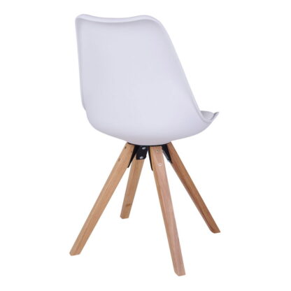 Bergen Dining Chair – Esszimmerstuhl, weiß, Naturbeine – Bild 3